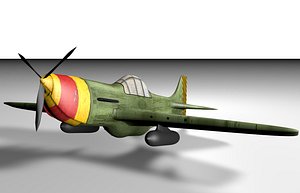 free ww2 fighter plane 3d model