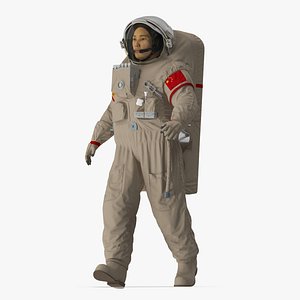Astronaut Wearing Feitian Space Suit Rigged