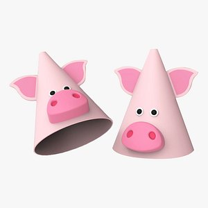 Funny Animal Pig Birthday Hats for Childrens