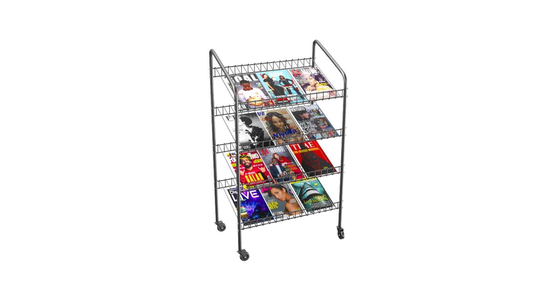 3D Model Magazine Stand Modeled - TurboSquid 1340785
