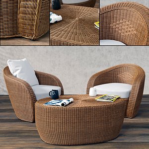 3d varaschin bolero lounge chair model