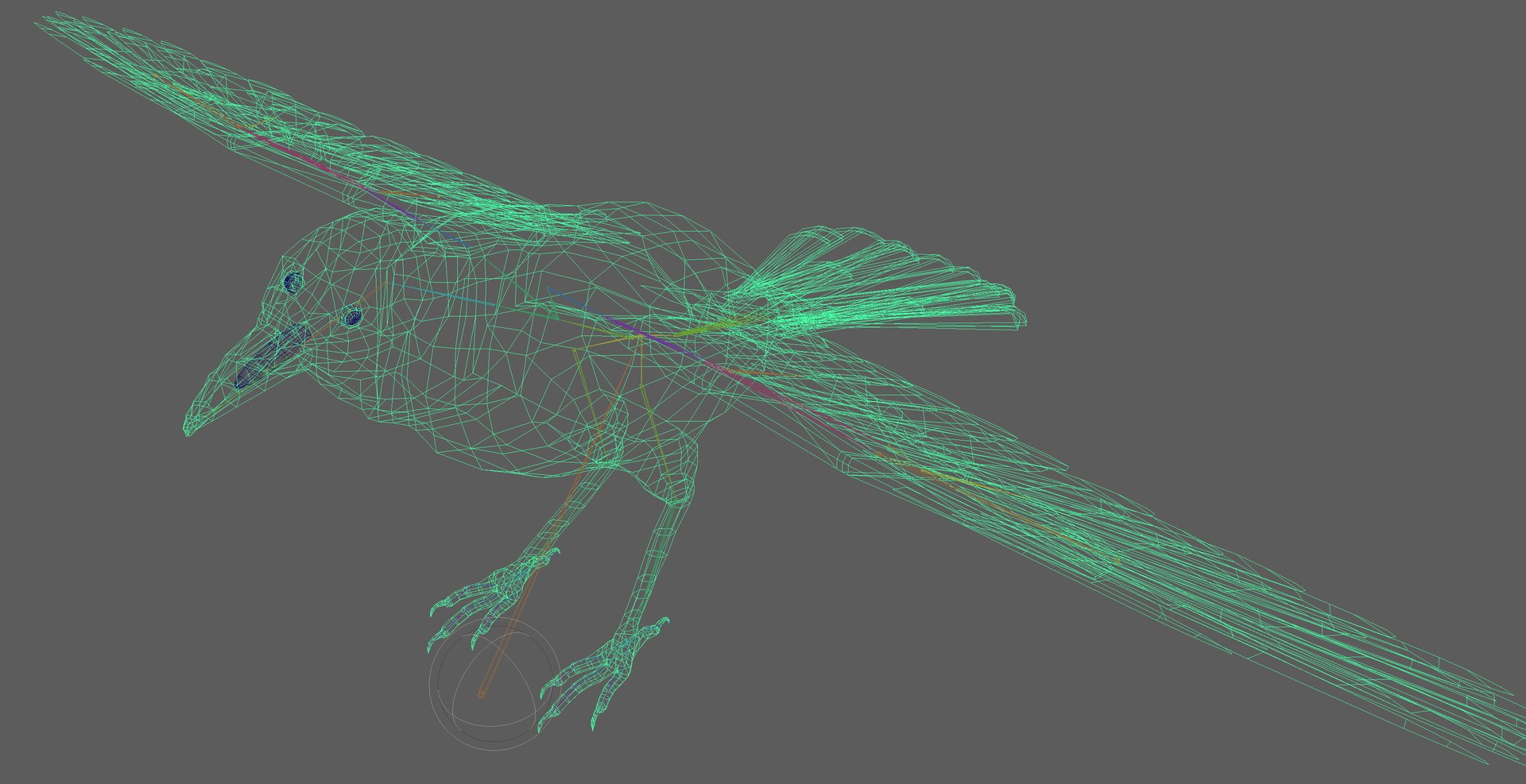Crow Rigged 3D - TurboSquid 1899454