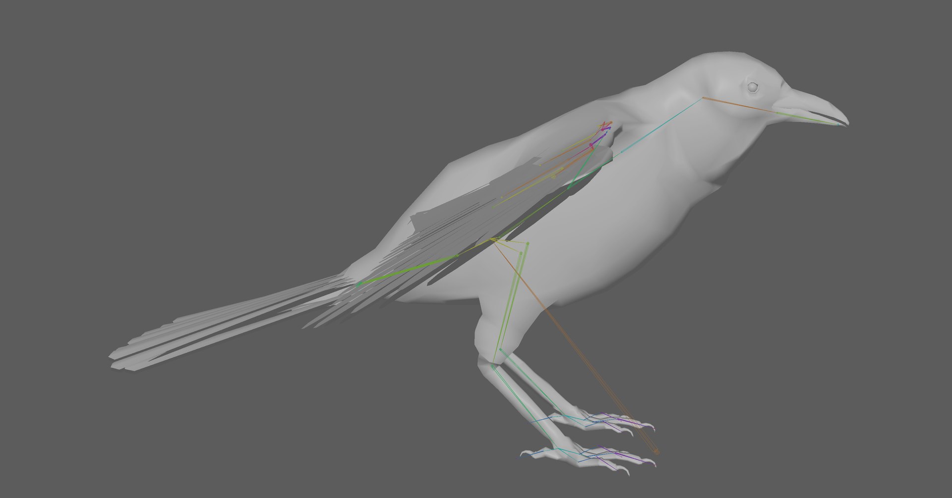 Crow Rigged 3D - TurboSquid 1899454