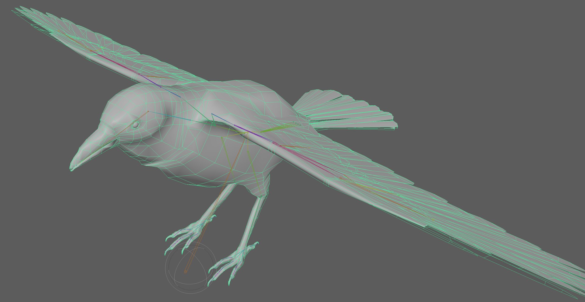 Crow Rigged 3D - TurboSquid 1899454