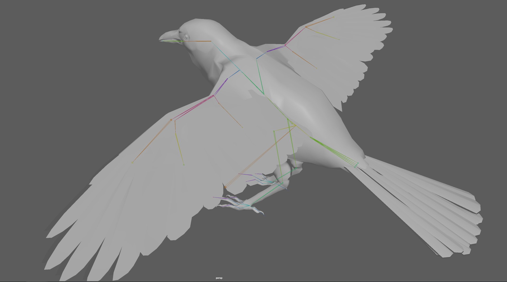 Crow Rigged 3D - TurboSquid 1899454