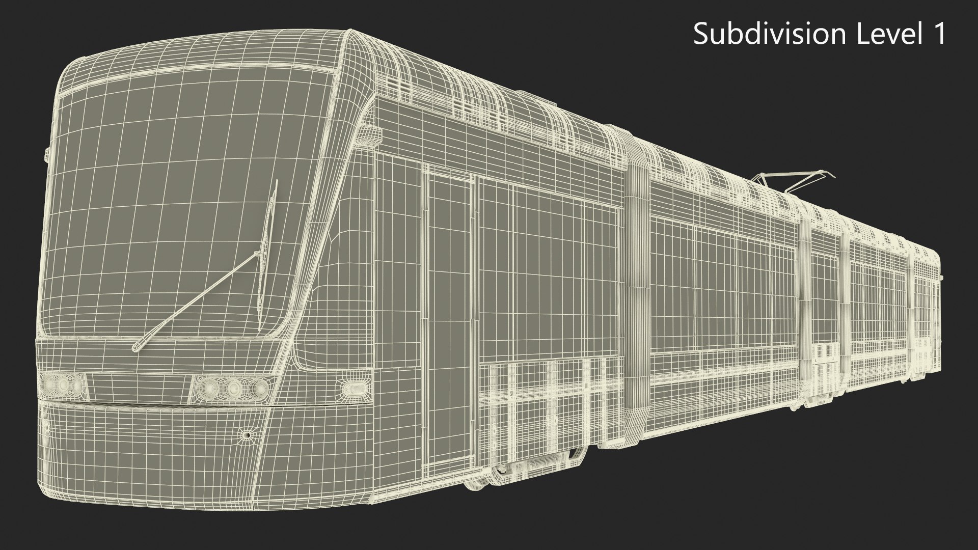 3D City Tram Yellow Simple Interior - TurboSquid 2307900