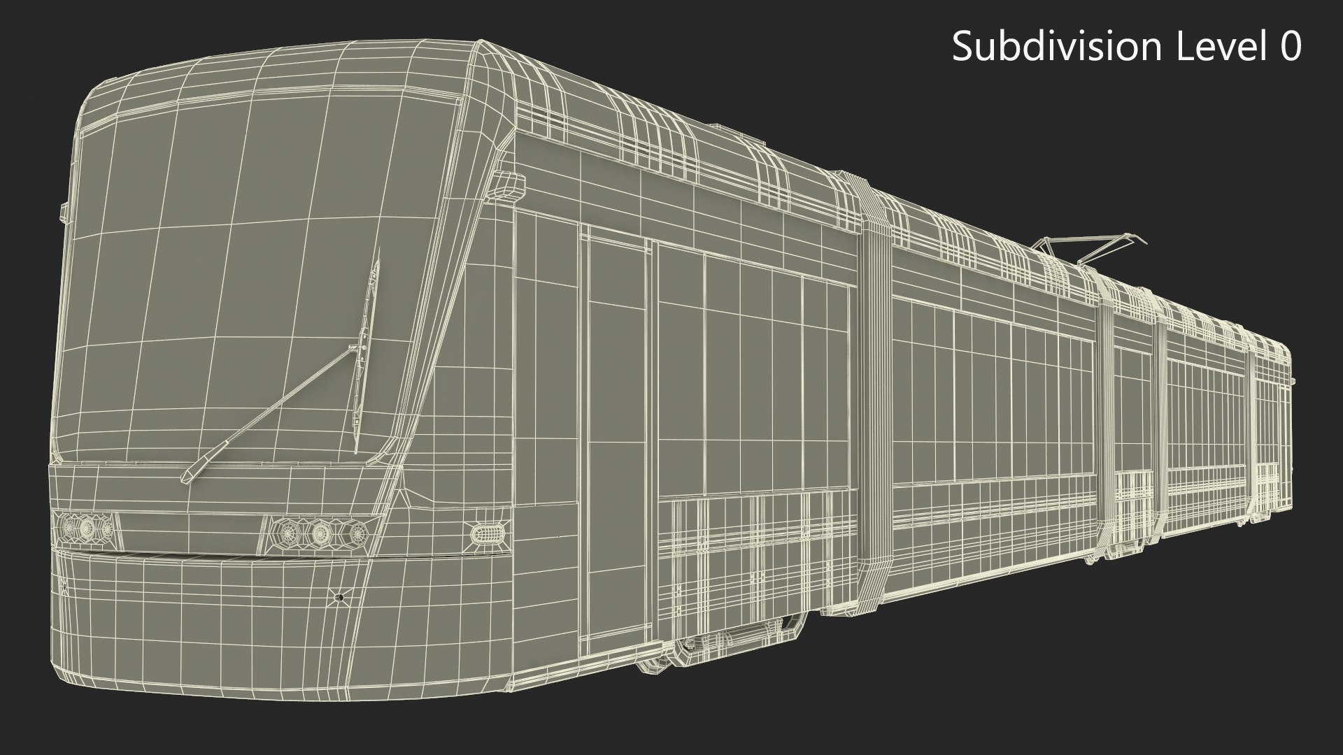 3D City Tram Yellow Simple Interior - TurboSquid 2307900