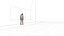 Scène architecturale cinématographique minimaliste