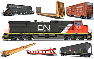 Canadian National Freight Train