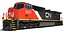 canadian national train 3D model