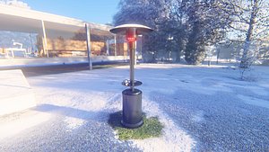 patio heater 3D model