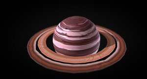 saturn planet 3D model