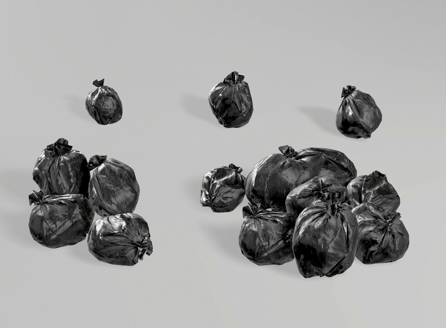 3D Trash Bag Full of Money - TurboSquid 2045833