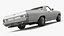 3D White Chevrolet El Camino SS 1970 model