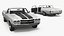 3D White Chevrolet El Camino SS 1970 model