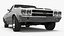 3D White Chevrolet El Camino SS 1970 model