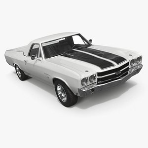 White Chevrolet El Camino SS 1970
