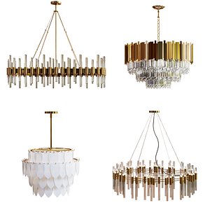 Collection of Modern Chandelier 3D model