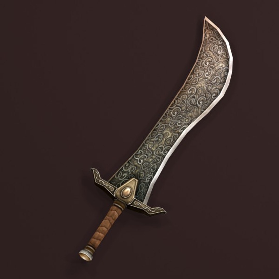3d fantasy sword model