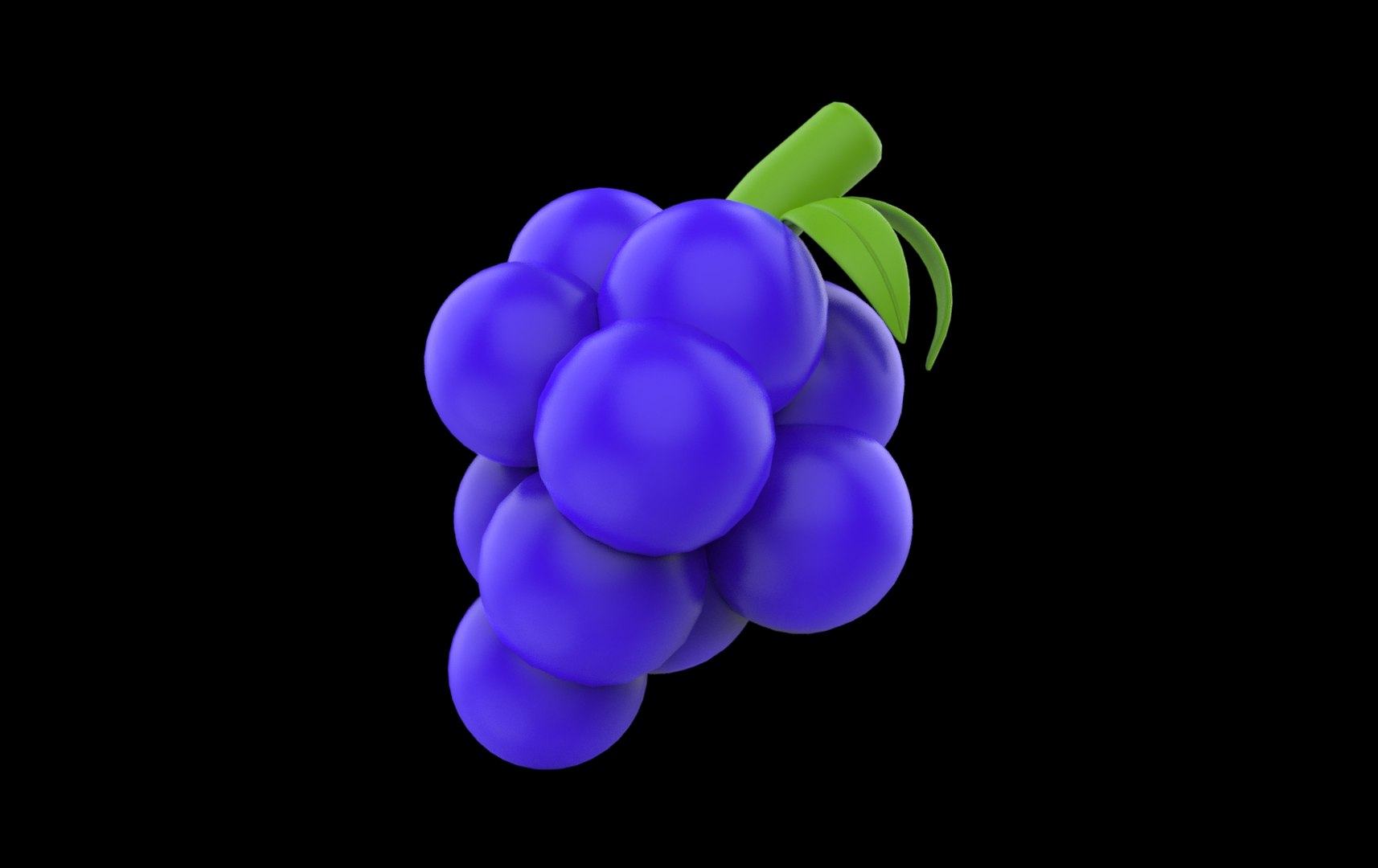 3D Grape Low-poly 3D Model - TurboSquid 2338770