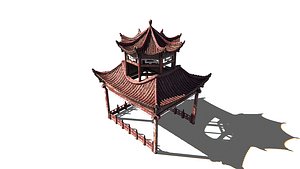 3D Pagoda 01 PBR