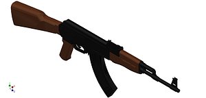 3D ak-47 kalashnikov model