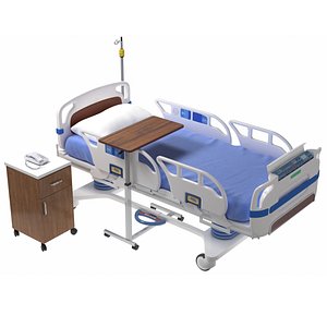 3D hospital bed