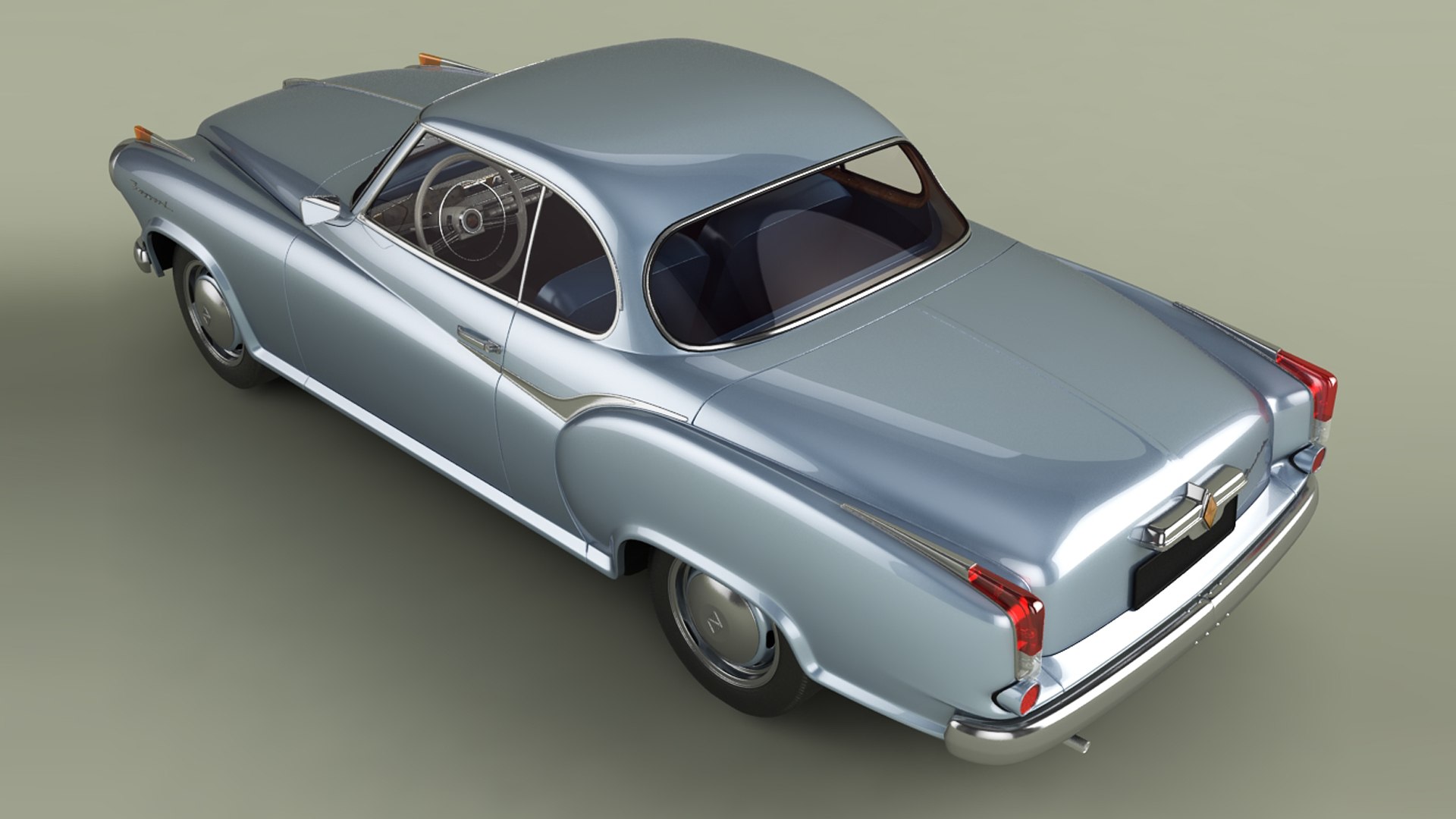 3D Borgward Isabella Coupe Model - TurboSquid 2037009