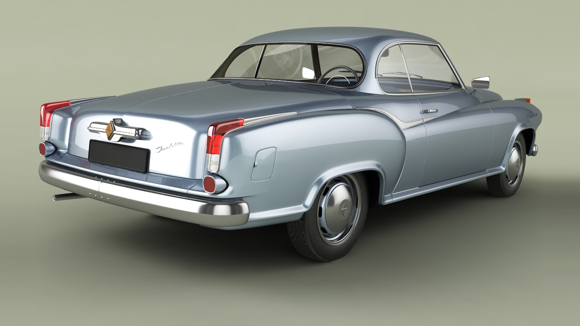 3D Borgward Isabella Coupe Model - TurboSquid 2037009