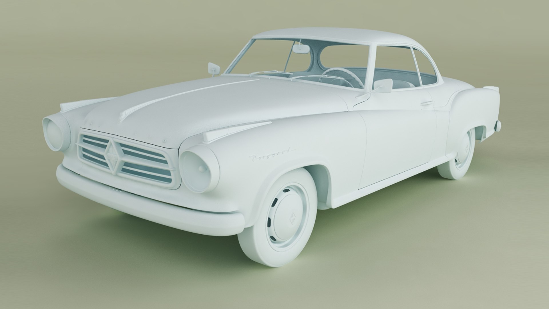 3D Borgward Isabella Coupe Model - TurboSquid 2037009