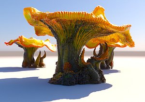 Mega Alien Fungus 3D model