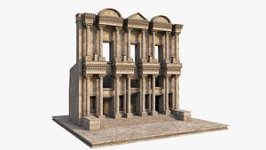 3D model Library of Celsus building