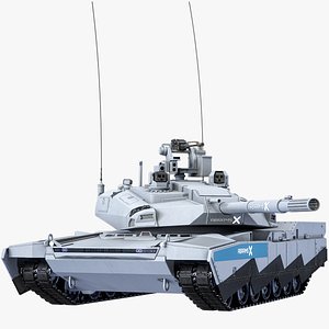 Rigged Abrams-X Concept Main US Battle Tank PBR