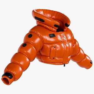Orange Puffer Jacket