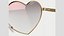Lunettes en forme de coeur Métal High Low Poly