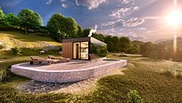 modern mobile home tiny house vacation house on 40m2