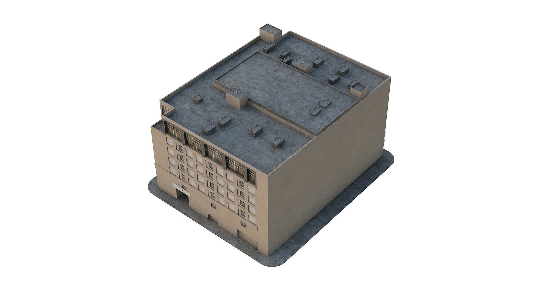 3d C4d Building San Francisco
