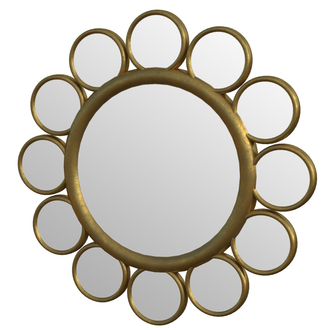 Peruvian wall mirrors set 1 3D model TurboSquid 1856827