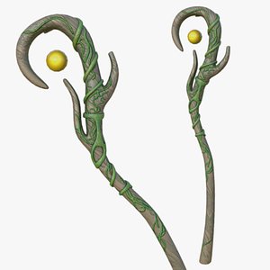 Nature staff 3D model