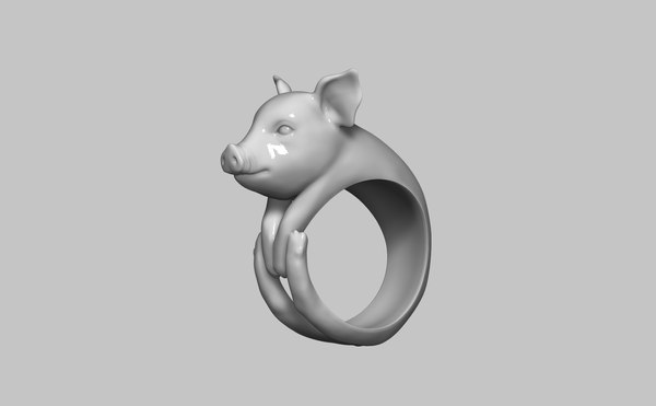 3D pig ring01 model - TurboSquid 1724718