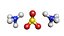 Ammonium sulfate 3D Model (NH4)2SO4