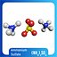 Ammonium sulfate 3D Model (NH4)2SO4