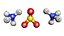 Ammonium sulfate 3D Model (NH4)2SO4