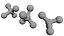 Ammonium sulfate 3D Model (NH4)2SO4