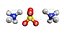 Ammonium sulfate 3D Model (NH4)2SO4