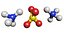 Ammonium sulfate 3D Model (NH4)2SO4