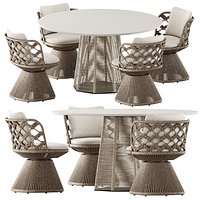 Flair O Outdoor chair and Sophie 951T outdoor Table