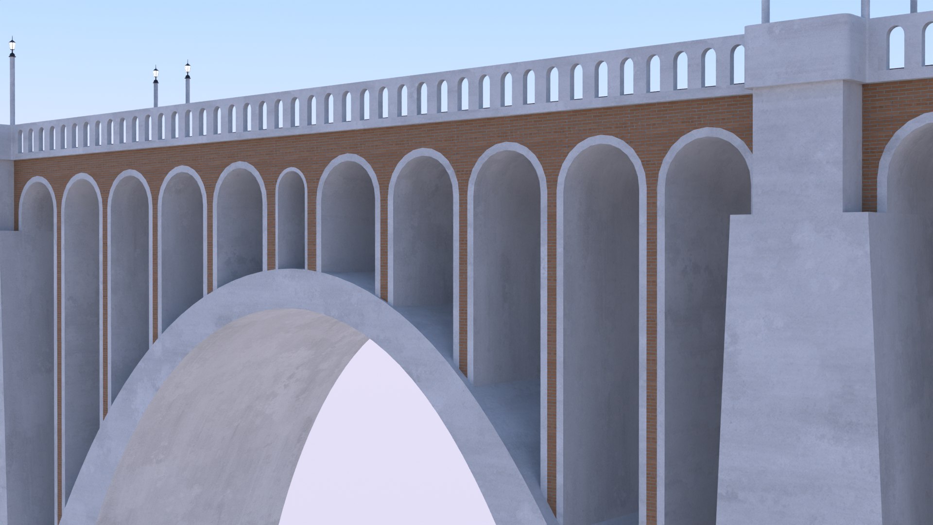 3D Model Railway Viaduct PBR II SC - TurboSquid 2376189