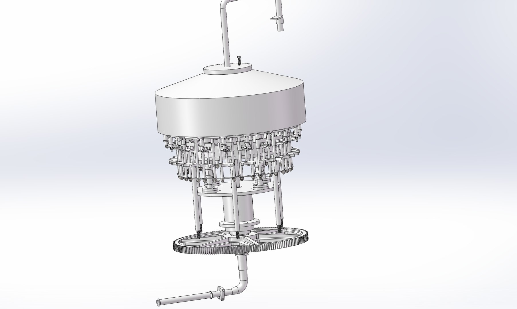 18-Station Rotary Level Overflow Filling Machine - High-Precision ...