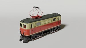 Historical Austrian narrow-gauge electric locomotive